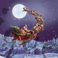 Serviette christmas sleigh (1555) 2Stk.