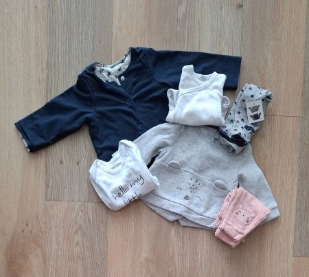 1059–6 pces bébé fille (Verbaudet…) 50-68 (1-6 m) comme neuf