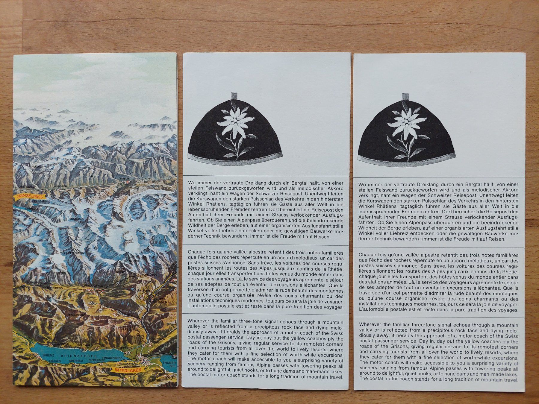 Documenti: 3 alte Prospekte Schweizer Reisepost – Usato da Obfelden venduto da Foto_Bild_Kunst_Buch 1