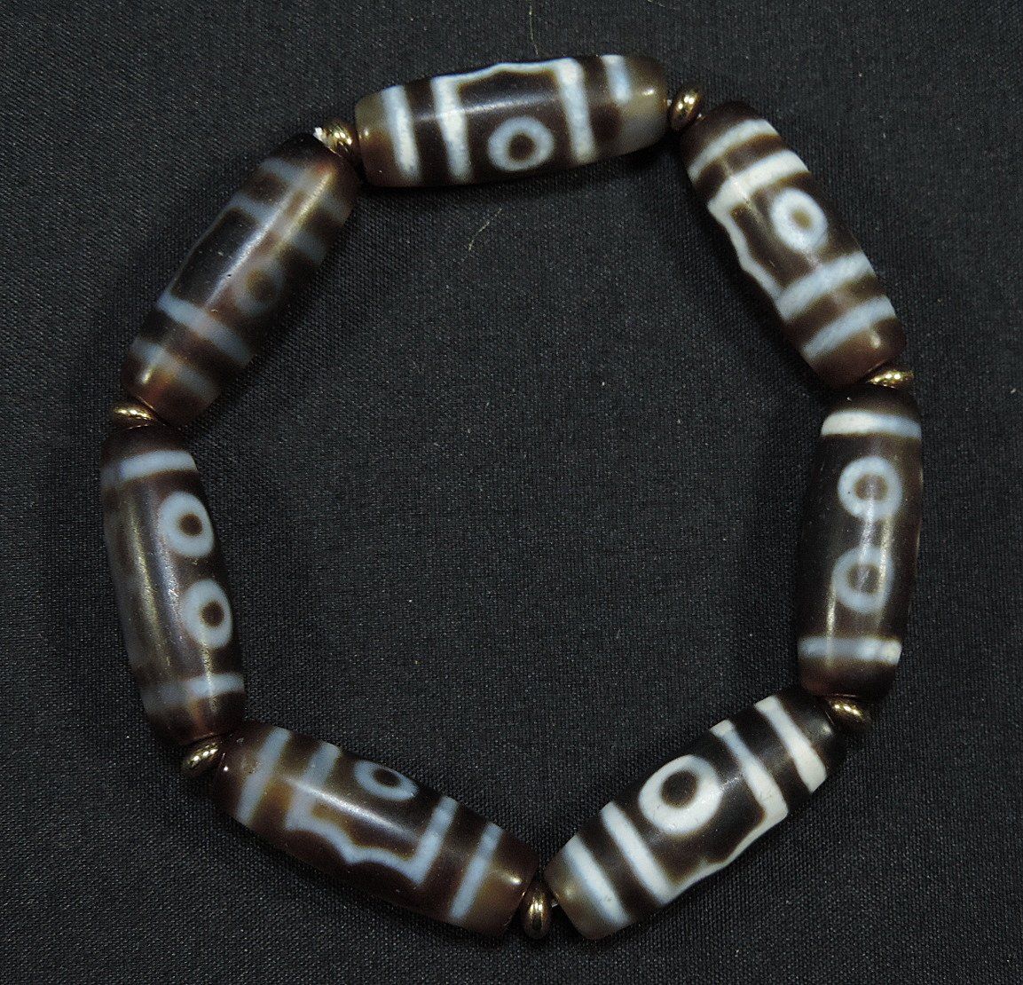 Bracciali & Braccialetti: Dzi Bead Ethno Armband, Tibet Glücks Stein – Usato da Duggingen venduto da roterbambus 1