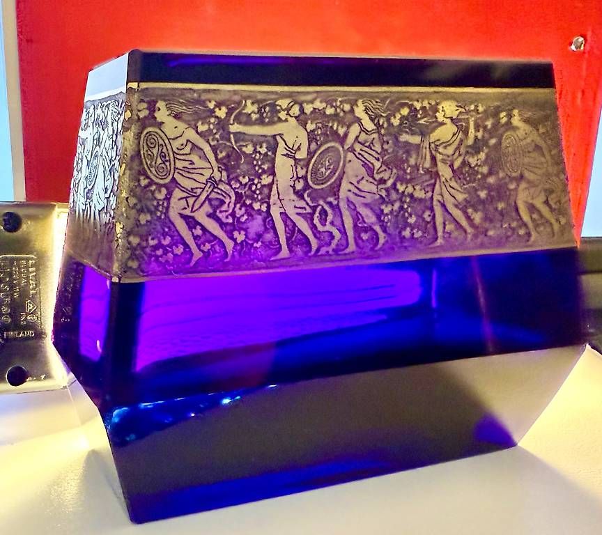 Vasi & Recipienti: Amnethyst Cristallglas Vase,Moser grosse Version,selten 1920 – Usato da Fahrwangen venduto da Dirk.Gerlach