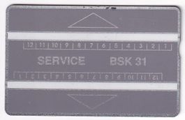 PTT - Taxcard SERVICE BSK 31 (Kat. Hobi M-7A Nr. 905S...)