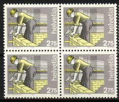 1989/90, Mensch und Beruf I, Maurer, Viererblock **
