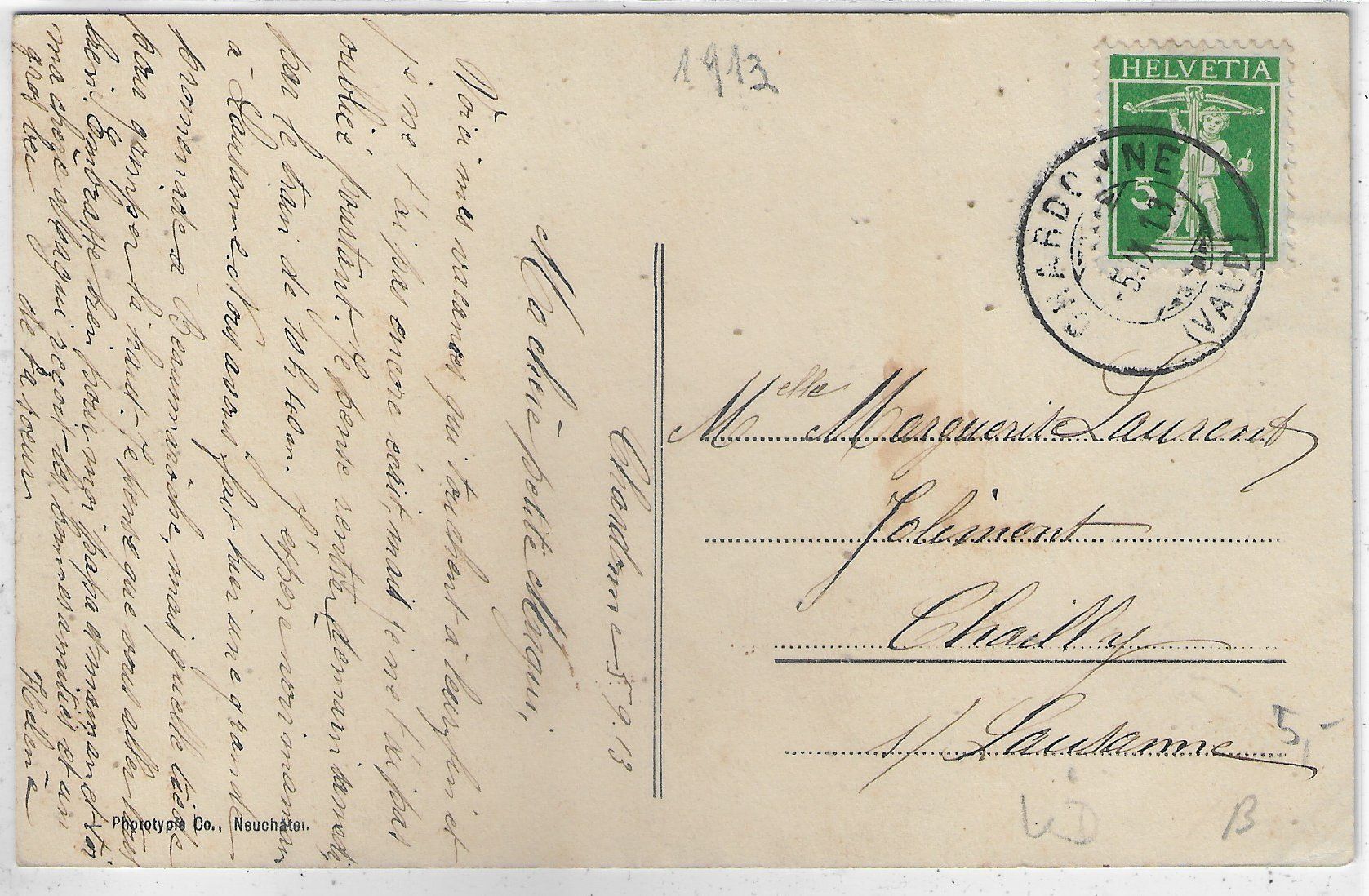 Cartoline postali: Vevey vu depuis Chardonne – Usato da Ettingen venduto da Kartenplanet 1