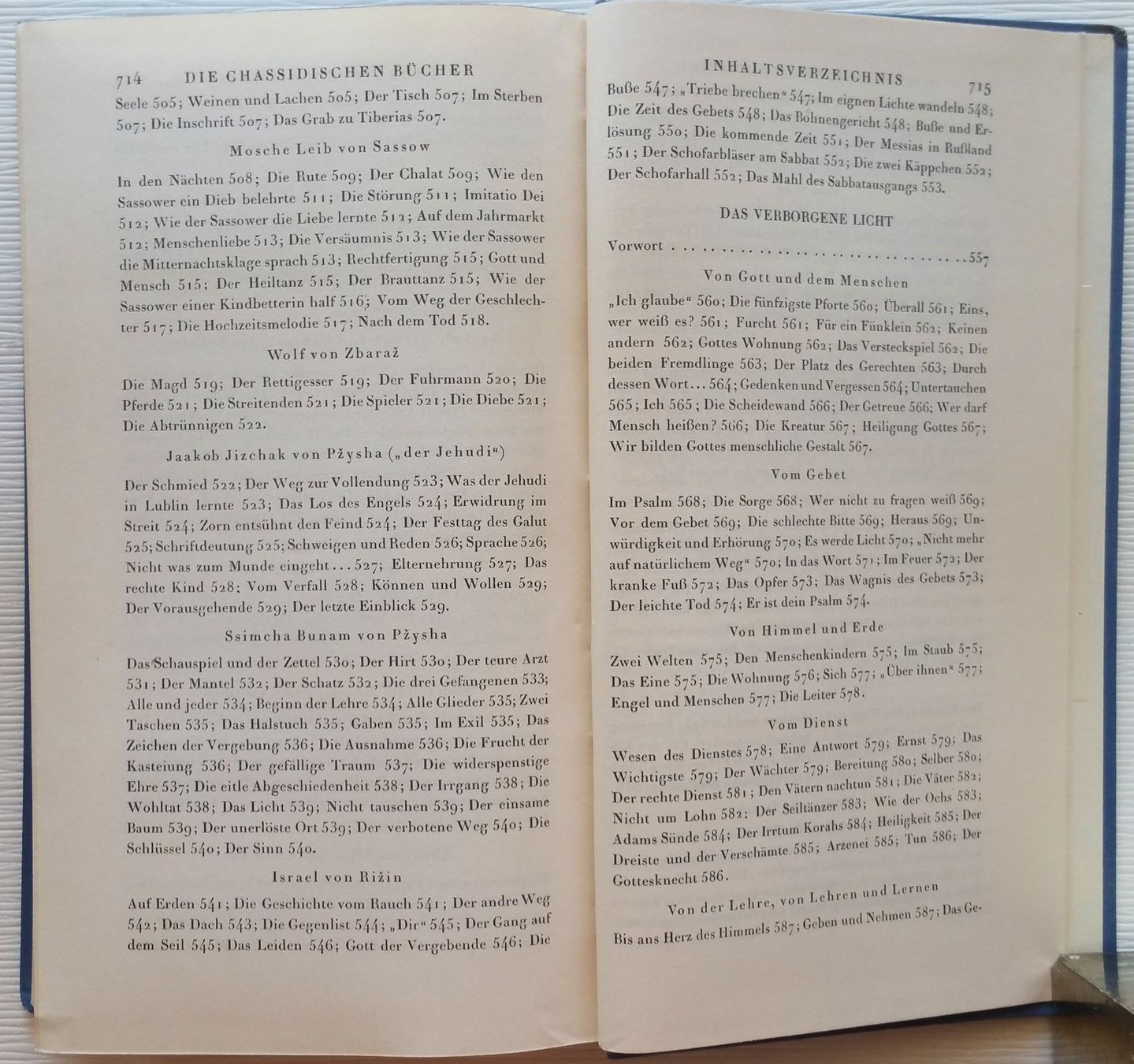 Libri: Die chassidischen Bücher - Martin Buber 1928 – Usato da Oberriet SG venduto da ganesh435 5