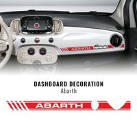 Abarth Armaturenbrett Sticker rot für Fiat + Abarth 500