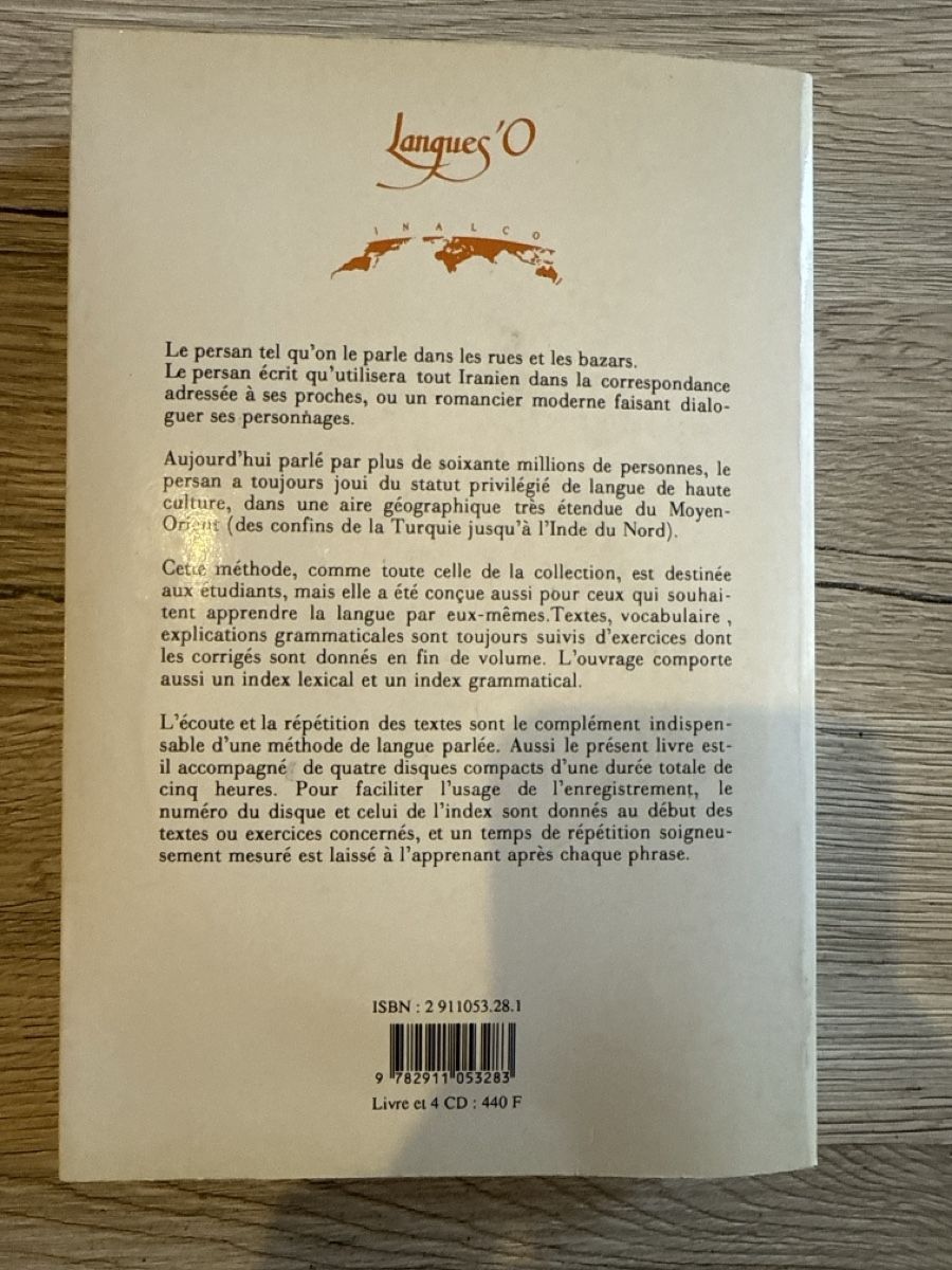 Bücher: Manuel de Persan Volume 1 avec CD – Neu und originalverpackt aus Genève von DoualS 1