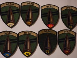 Komplet Set Badge infanterie bat 70 Klett neu Original