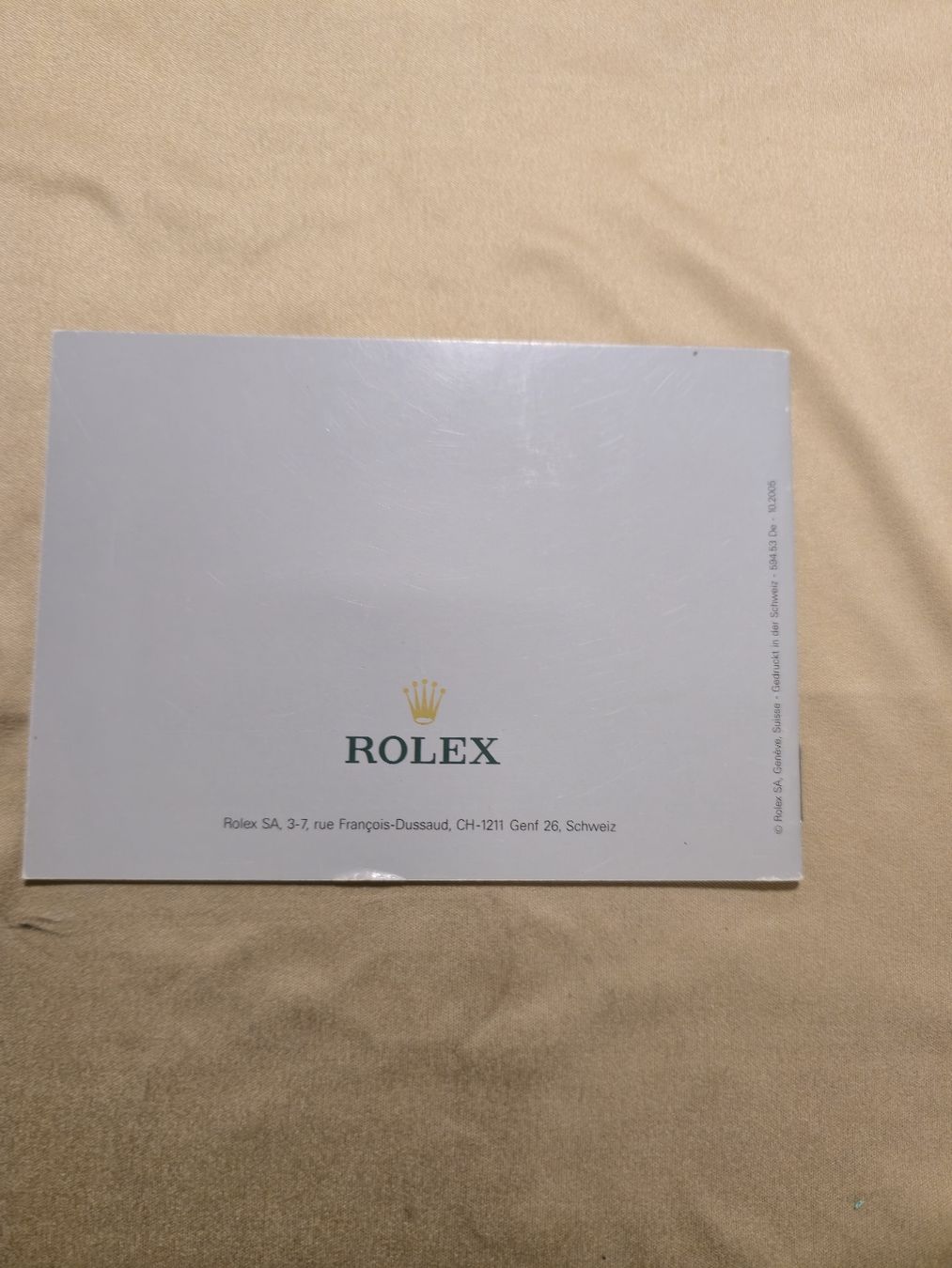 Rolex Documenti: Rolex booklet submarine 2005 – Usato da S. Antonino venduto da paoloc1842 1