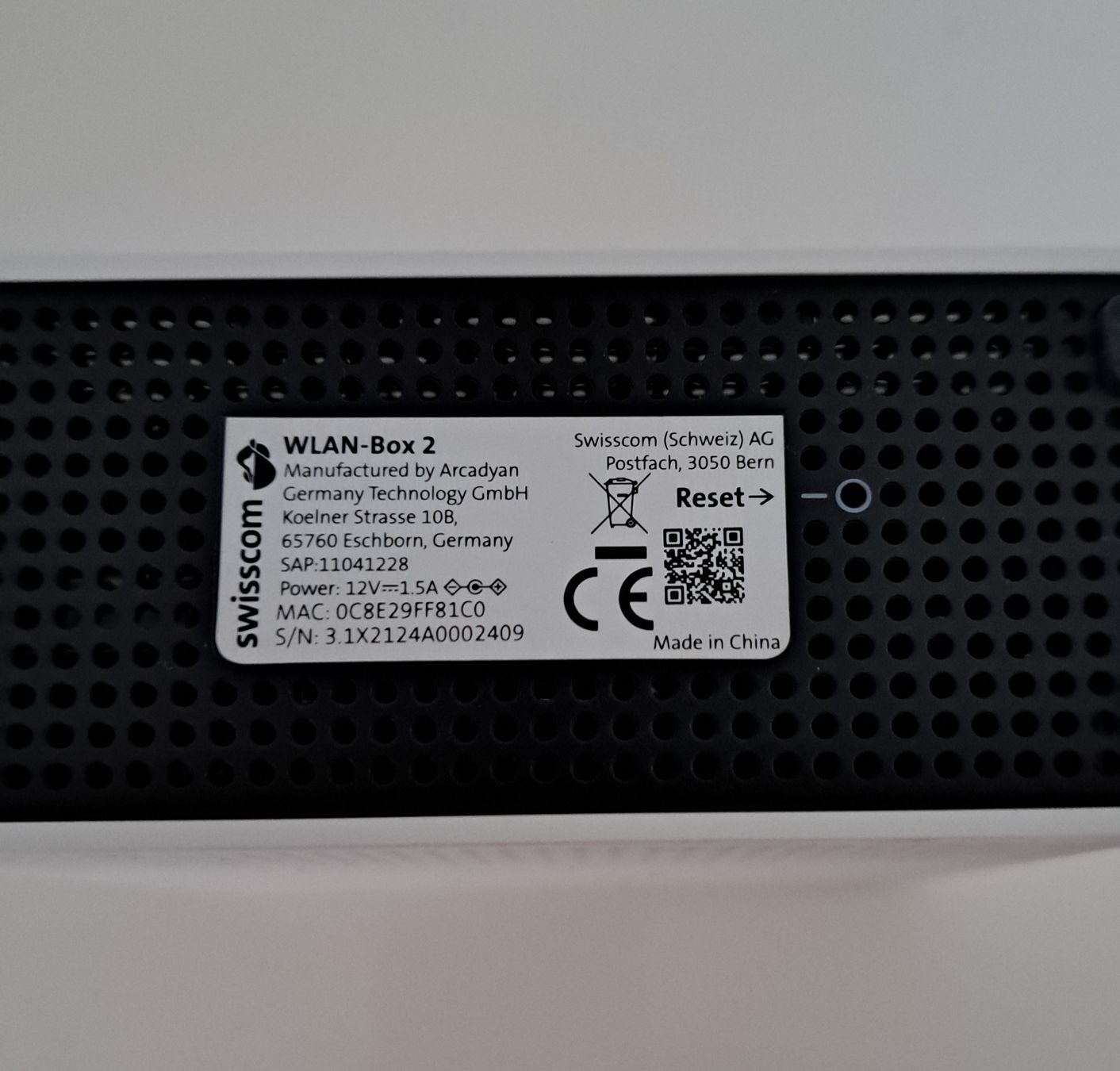 Swisscom WiFi: Swisscom WLAN Box 2 – Usato da Ramsen venduto da Michael240284 1