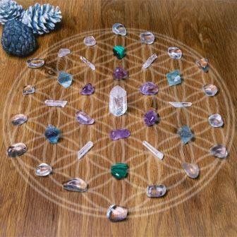 Minerali & Pietre curative: Crystal Grid - Tiefe Heilung – Nuovo e nell'imballaggio originale da Mauren venduto da Yeelen 1