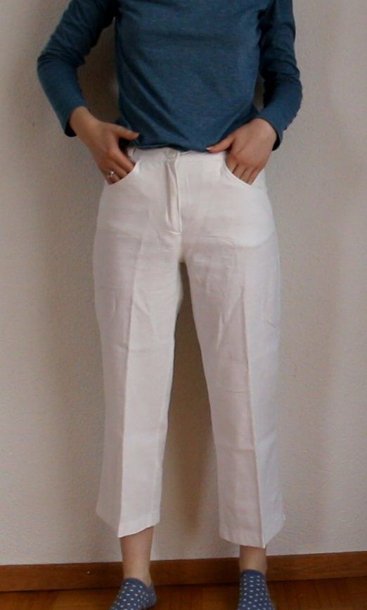 Hosen: Weisse 3/4 lange Leinenhose Gr. 36 – Gebraucht aus Luzern von Simona15 8