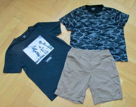 2 T-Shirts, X-Mail,Gr. L/XXL und Shorts VAUDE, Gr.40, Herren