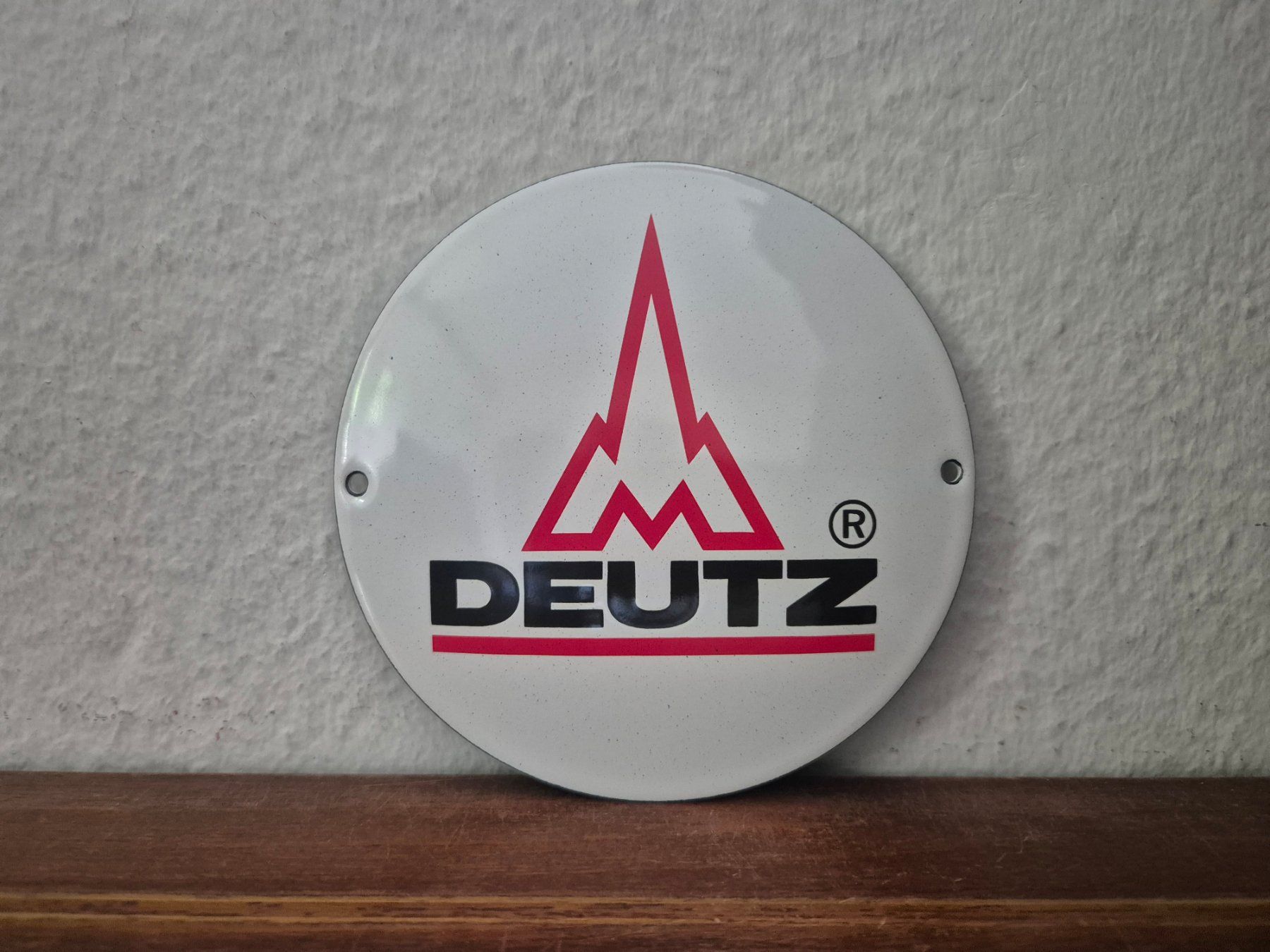 Insegne: Emailschild Deutz Traktor Werkstatt Service Emaille Schild – Nuovo (secondo la descrizione) da Schaffhausen venduto da pfanis09