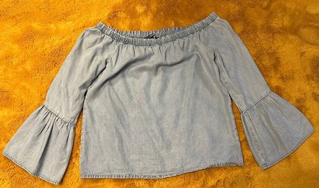 Schulterfreie Bluse XS 