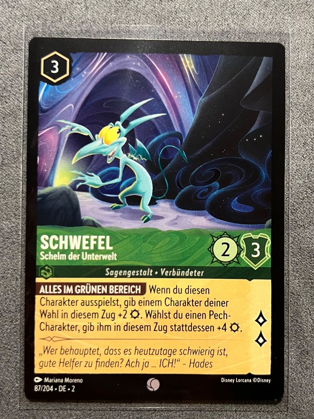 Disney Carte collezionabili: Schwefel DE 87 Disney Lorcana 2 Hercules – Nuovo (secondo la descrizione) da Rafz venduto da SaintCruz