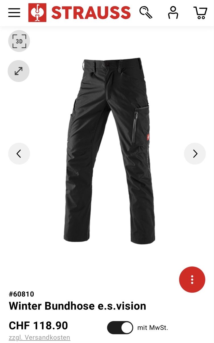 Engelbert Strauss Pantaloni: Engelbert Strauss Winterhose – Nuovo (secondo la descrizione) da Bülach venduto da G_o_k_i 1