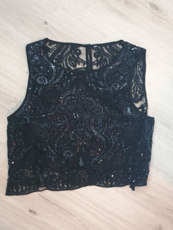 Fancy Top, Spitzen und Pailletten