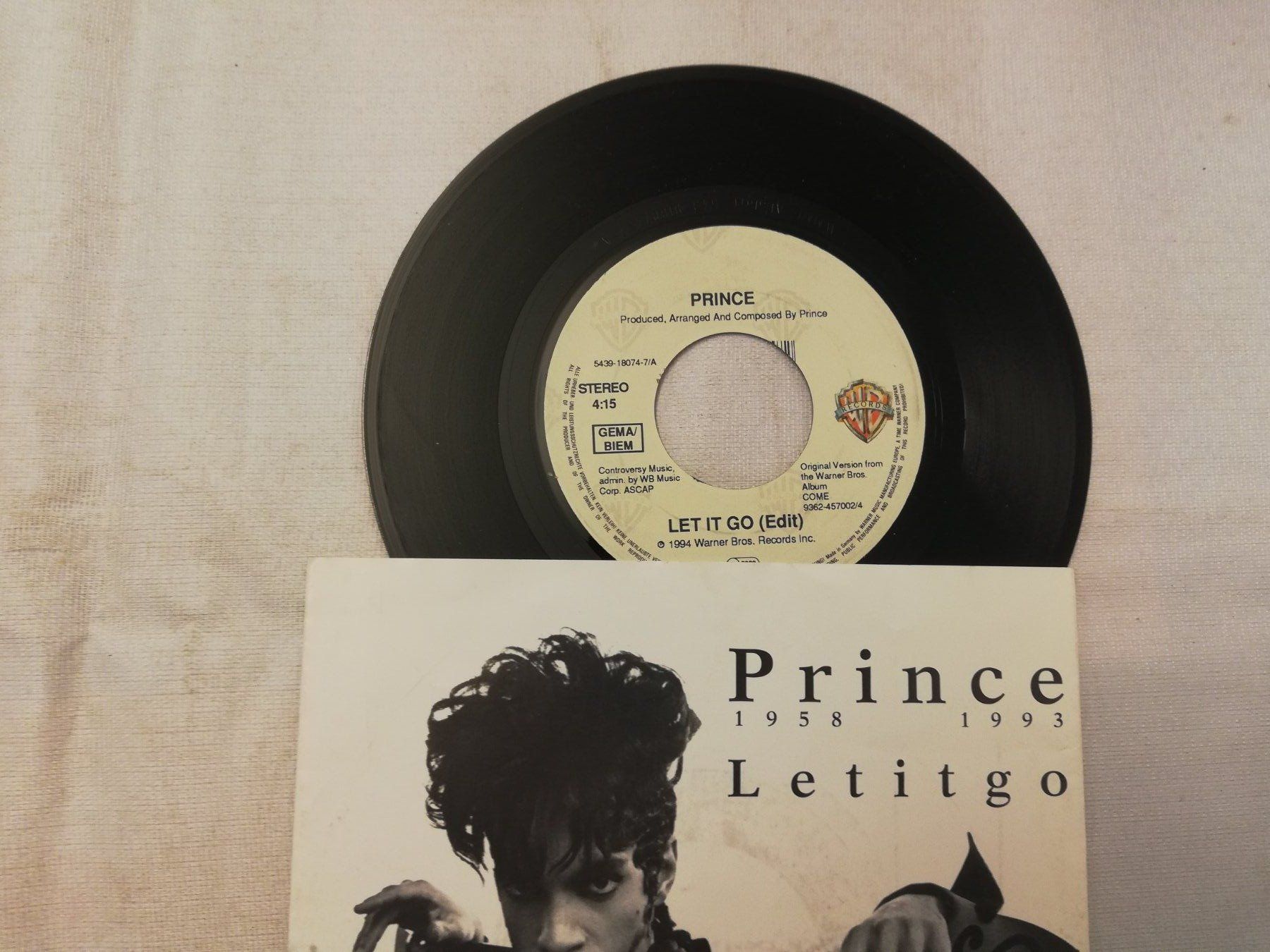 Dischi in vinile: PRINCE - LET IT GO  (SINGLES 7") – Usato da Bern venduto da Vinylsound.ch 2