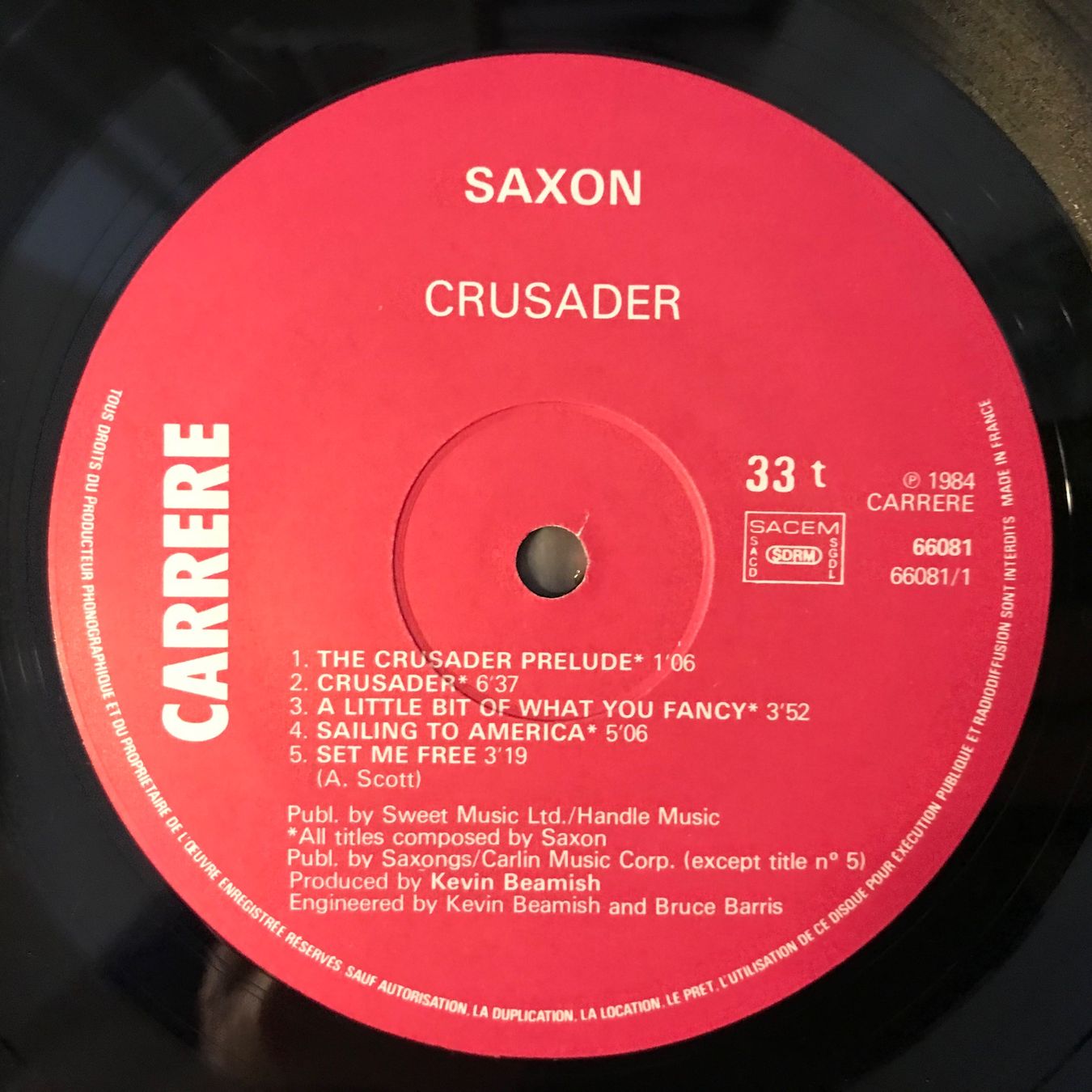 Dischi in vinile: Saxon - Crusader – Usato da Aesch BL venduto da BlueMusicRecords 5