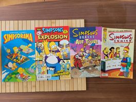 4 X Simpsons Comics Konvolut - Super Spass für Comic Fans!