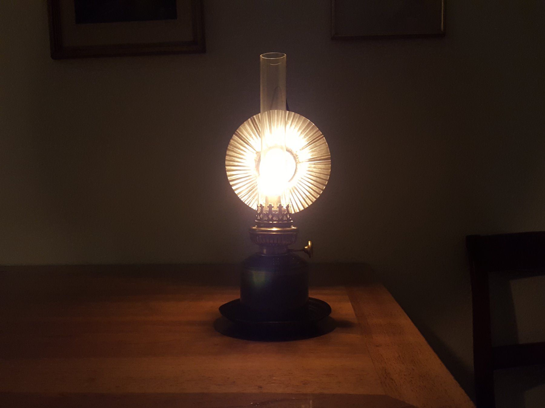 Lampade: Petrollampe, Biedermeier-Stil – Usato da Altendorf venduto da Storck_1504