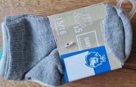 5 Paar Baby Socken, Grösse 15/16, Neu,