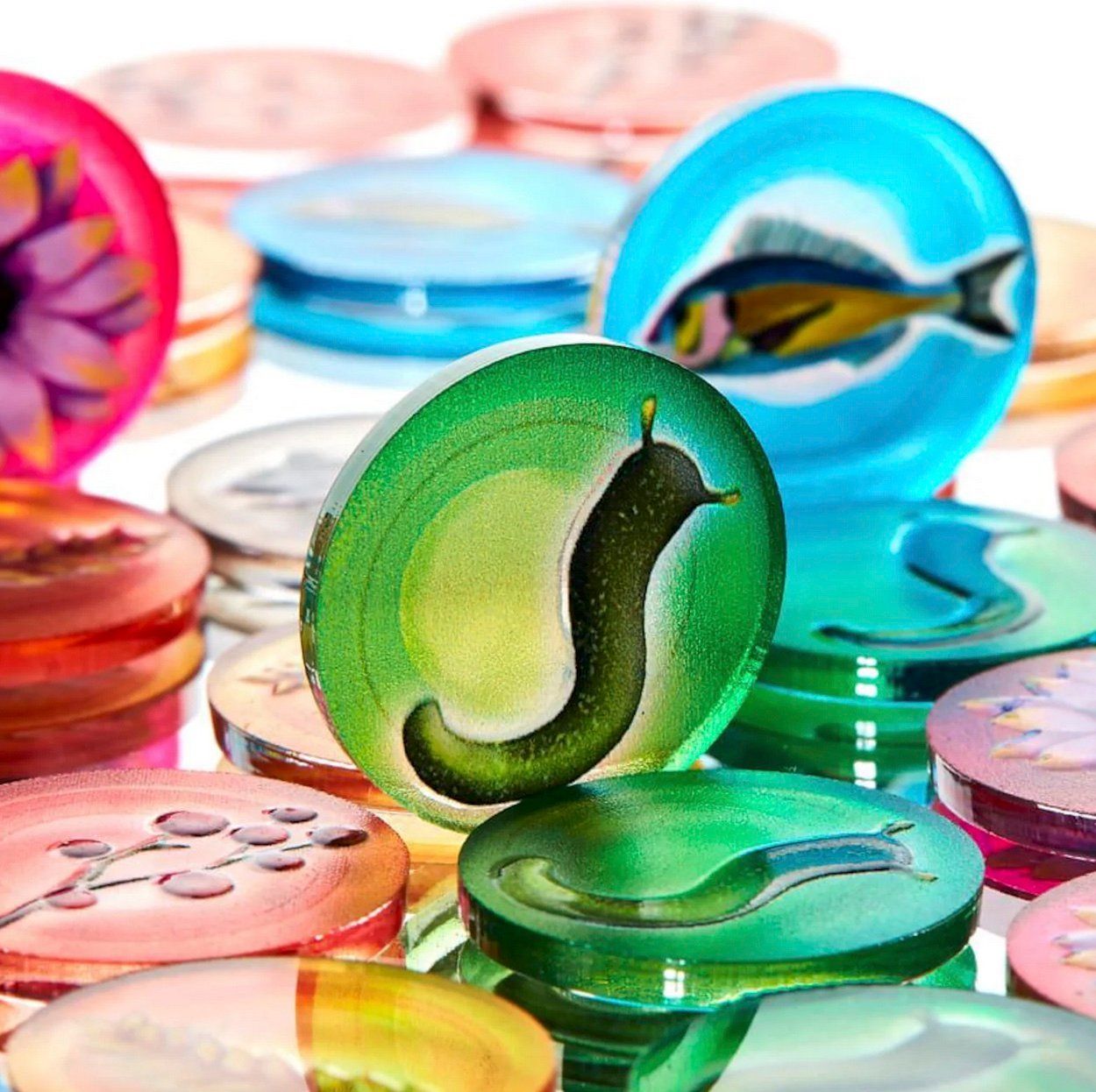 Giochi: Flügelschlag Tokens aus Acryl – Usato da Winterthur venduto da fishkopp 2
