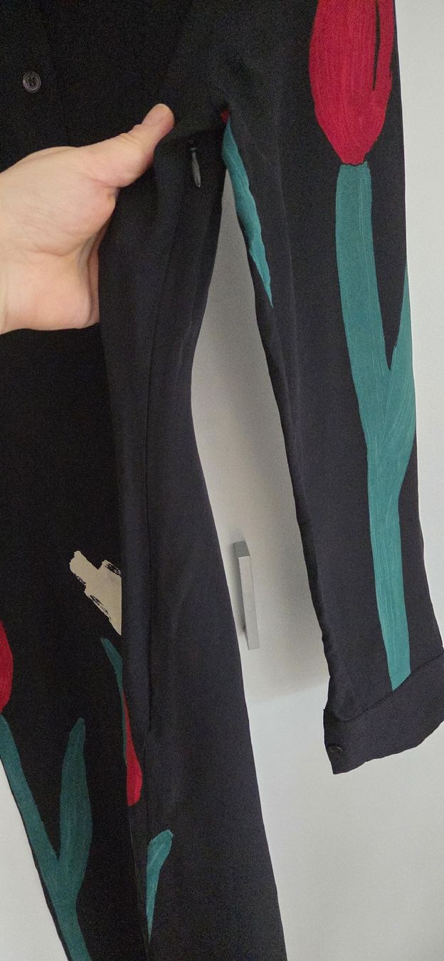 Vestiti: Seidenkleid Handgemalt, S – Usato da Hellbühl venduto da Veci02 4