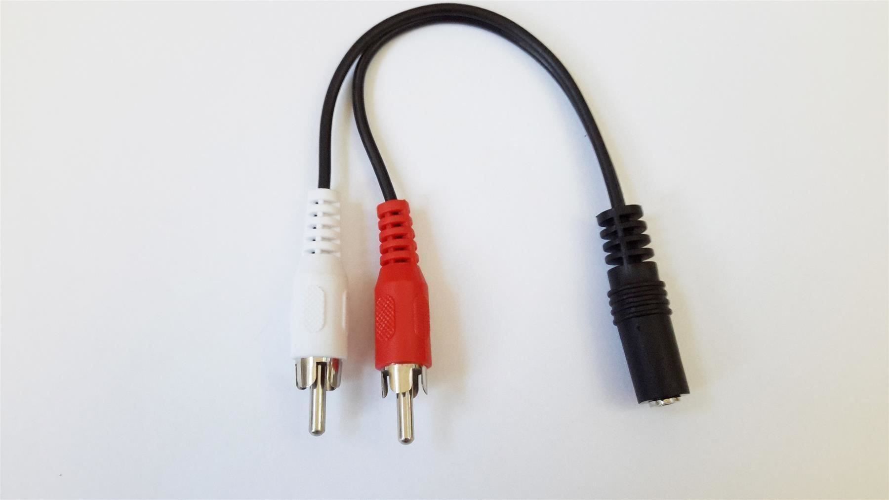 Kabel: Audiokabel 3.5 mm Buchse auf 2x Cinch – Neu und originalverpackt aus St. Gallen von cointec 3