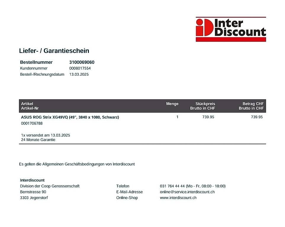 Monitore: Asus ROG STRIX XG49VQ 49" – Gebraucht aus Wangen b. Olten von tobias1969 2