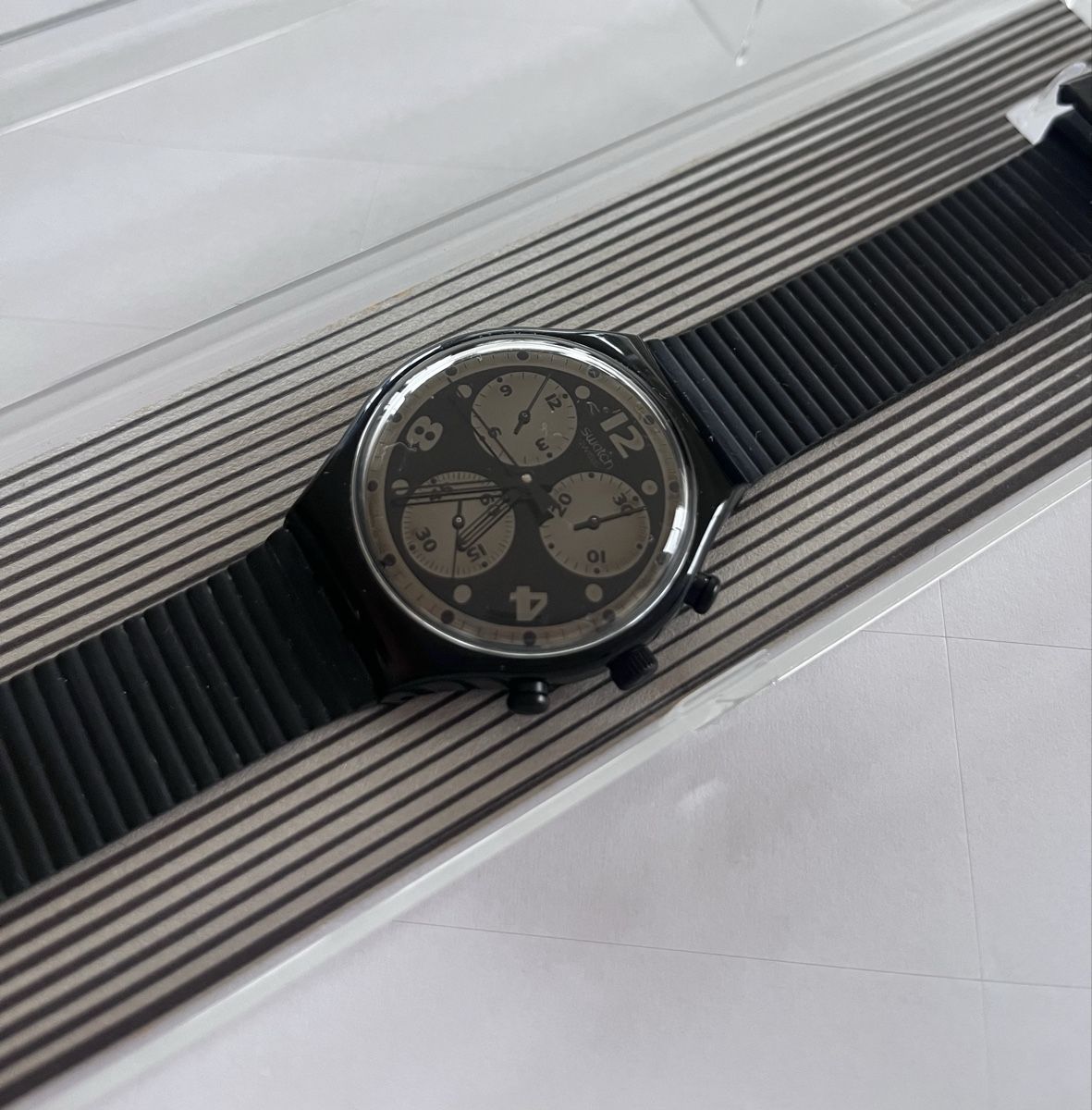 Swatch Uhren: Swatch Chrono Black Vintage Uhr 1992 – Neu (gemäss Beschreibung) aus Wädenswil von melleidl 2