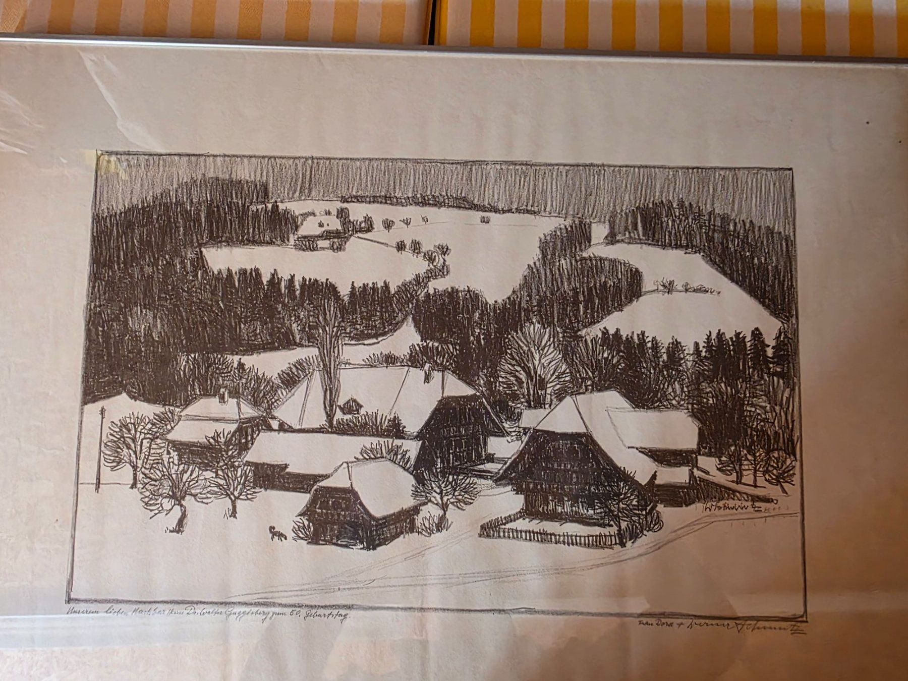 Dipinti: Kohle oder Tusch Zeichnung - Werner Schmutz - 1973 – Usato da Walterswil BE venduto da Lonitti 3