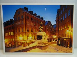Stockholm Winter Postkarte Schweden Weihnachtsstimmung Sc...