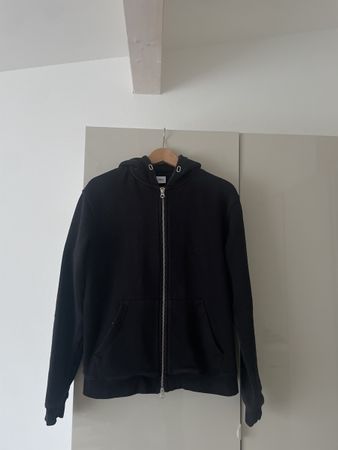 Zara Herren Zip Hoodie Schwarz, Grösse S