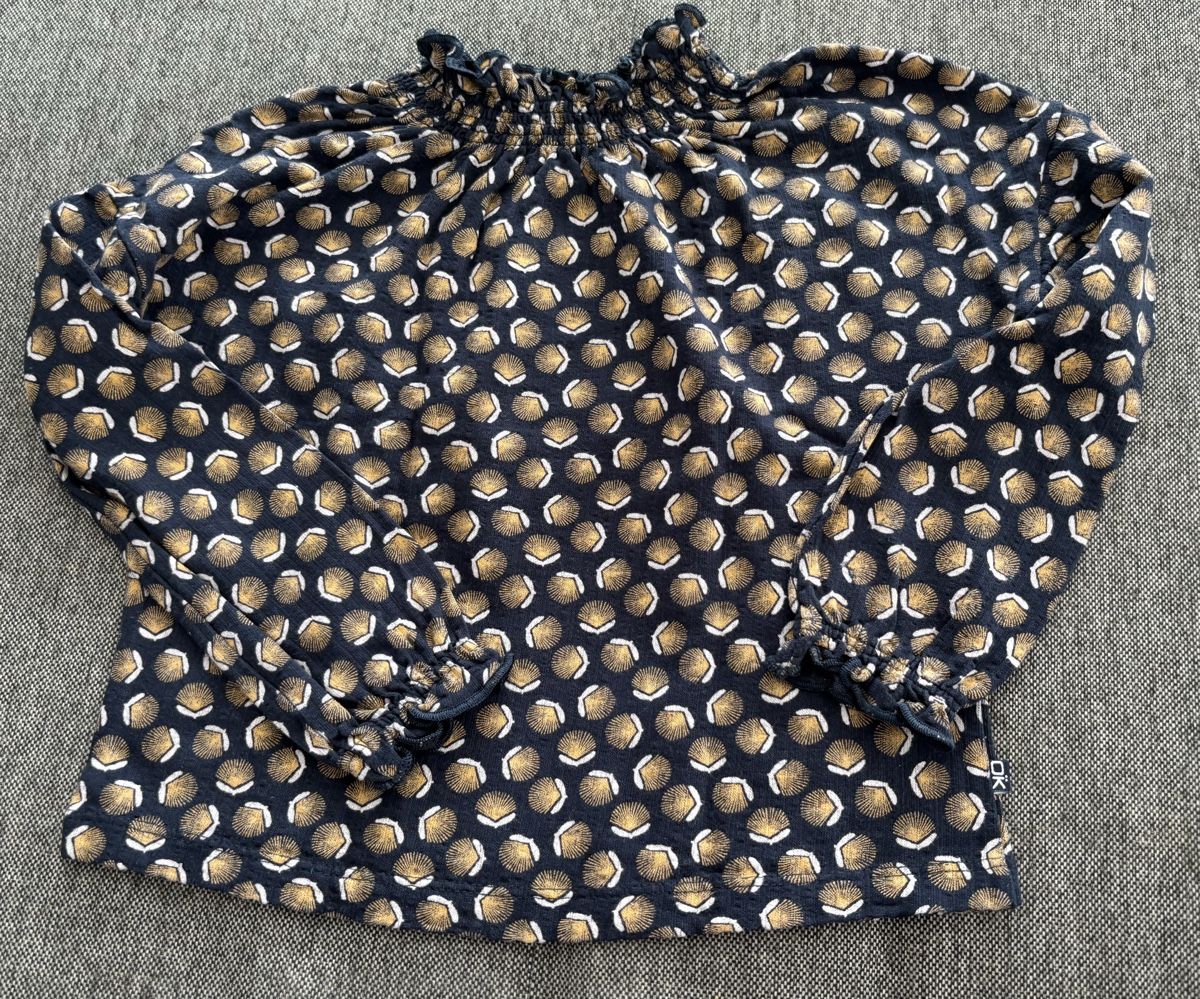 Camicette, T-shirt & Top: Okaiidi Mädchen Langarmshirt, Gr. 116 – Usato da Jegenstorf venduto da Annina0506