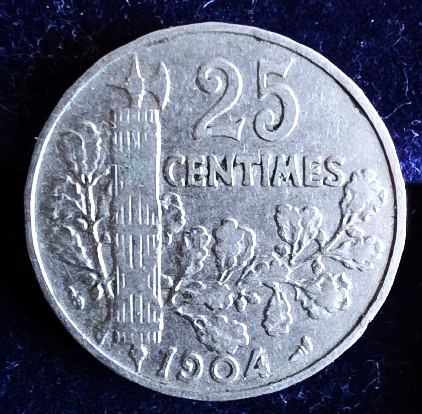Tutti le monete: FRANKREICH 25 CENTIMES 1904 – Usato da winterthur venduto da CoinPassion