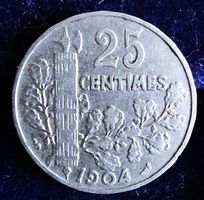 FRANKREICH 25 CENTIMES 1904