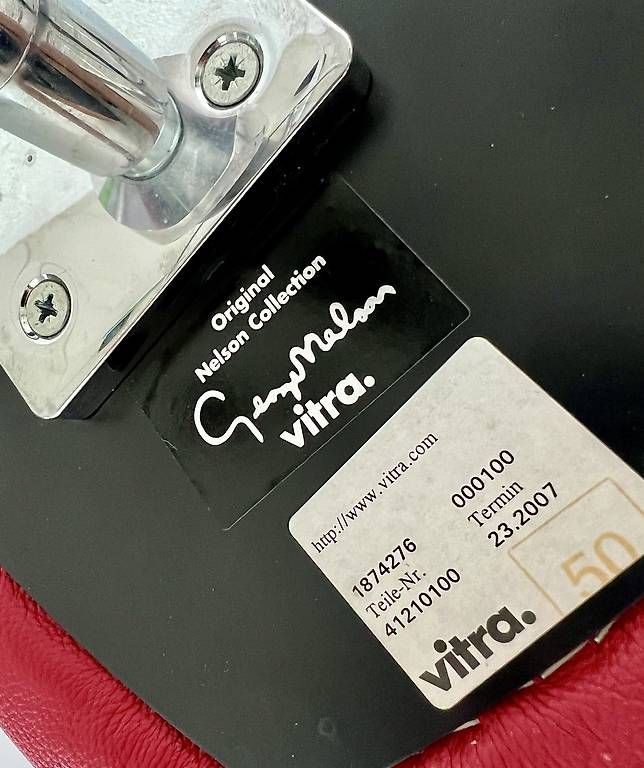 Sedie: Vitra, Nelson Perch Stuhl in rot - selten – Usato da Muttenz venduto da schafno1 4