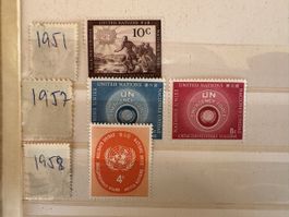 Nations Unies - 1951+ 1957 + 1958 **