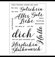 Neues Motivstempel-Set  Stempel Gutschein 11x16 cm