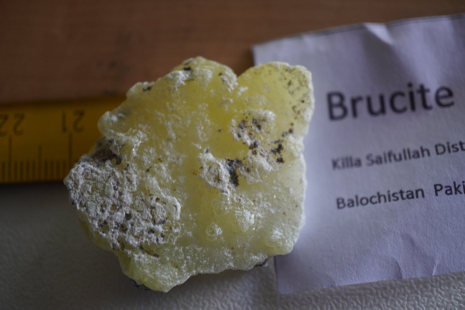 Minerali & Pietre curative: Brucite  Kristall  Pakistan – Nuovo e nell'imballaggio originale da Eschenbach SG venduto da craniums 3
