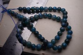 Apatit Blau   Schmuck Kugel Strang       ab 1.-  Auktion