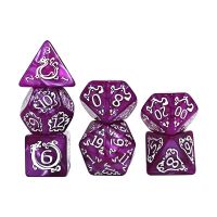 Dungeons and Dragons d&d dnd plastic Würfel Violet