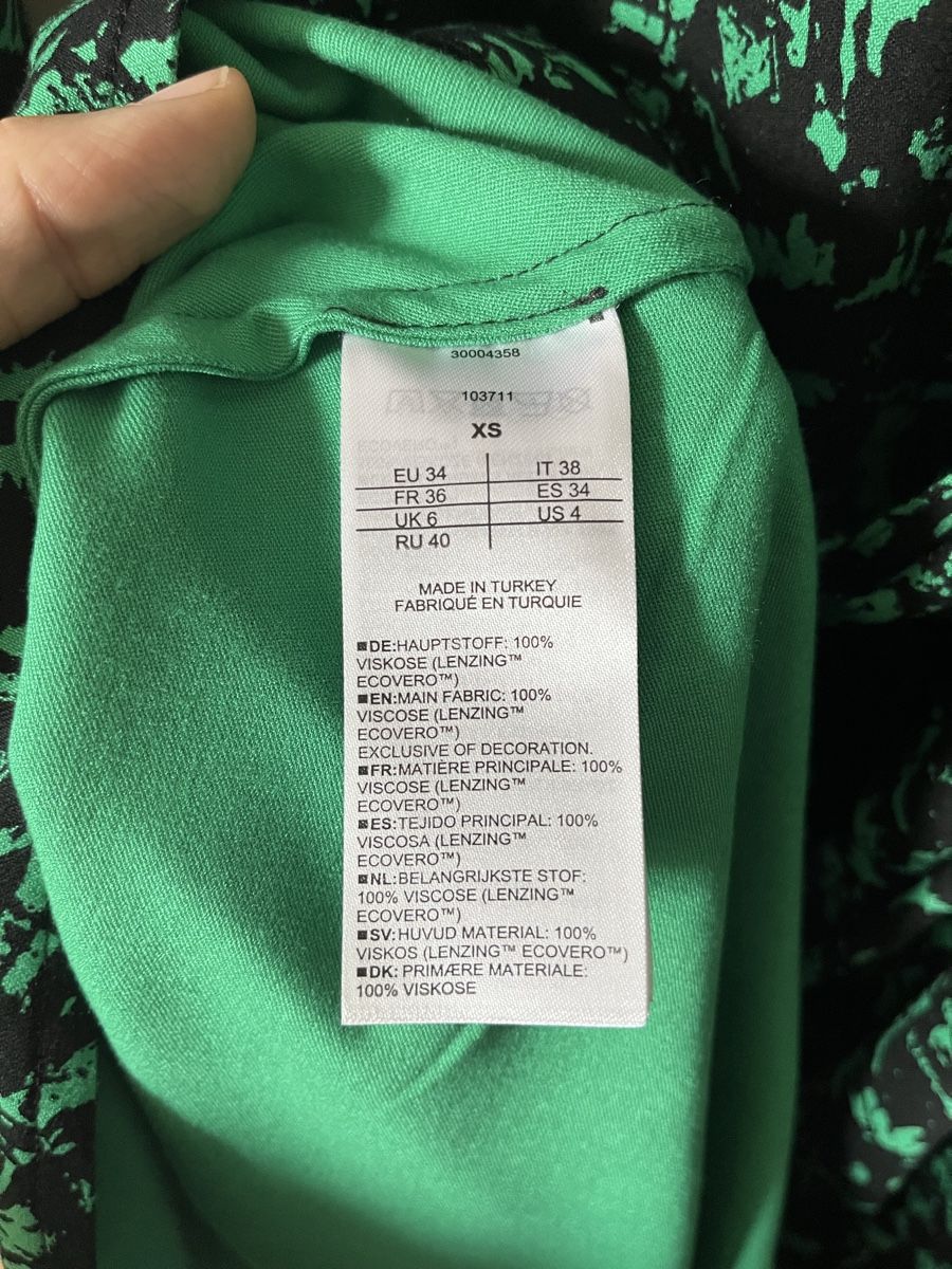 Armedangels Vestiti: ARMEDANGELS Kleid, XS, Grün/Schwarz – Usato da Wädenswil venduto da Gilmored83 3
