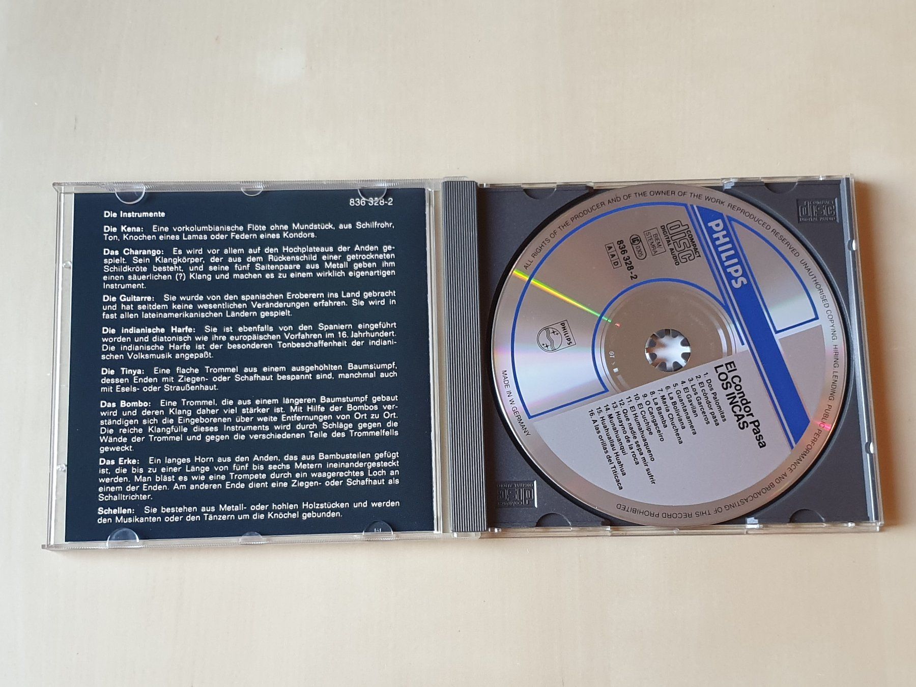 CDs: Los Incas El Condor Pasa – Gebraucht aus Stansstad von collectorsshop 2