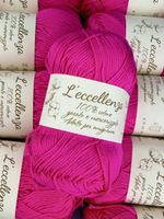 100% Baumwolle Mercerisiert Garn 10 Knäueln Fuchsia