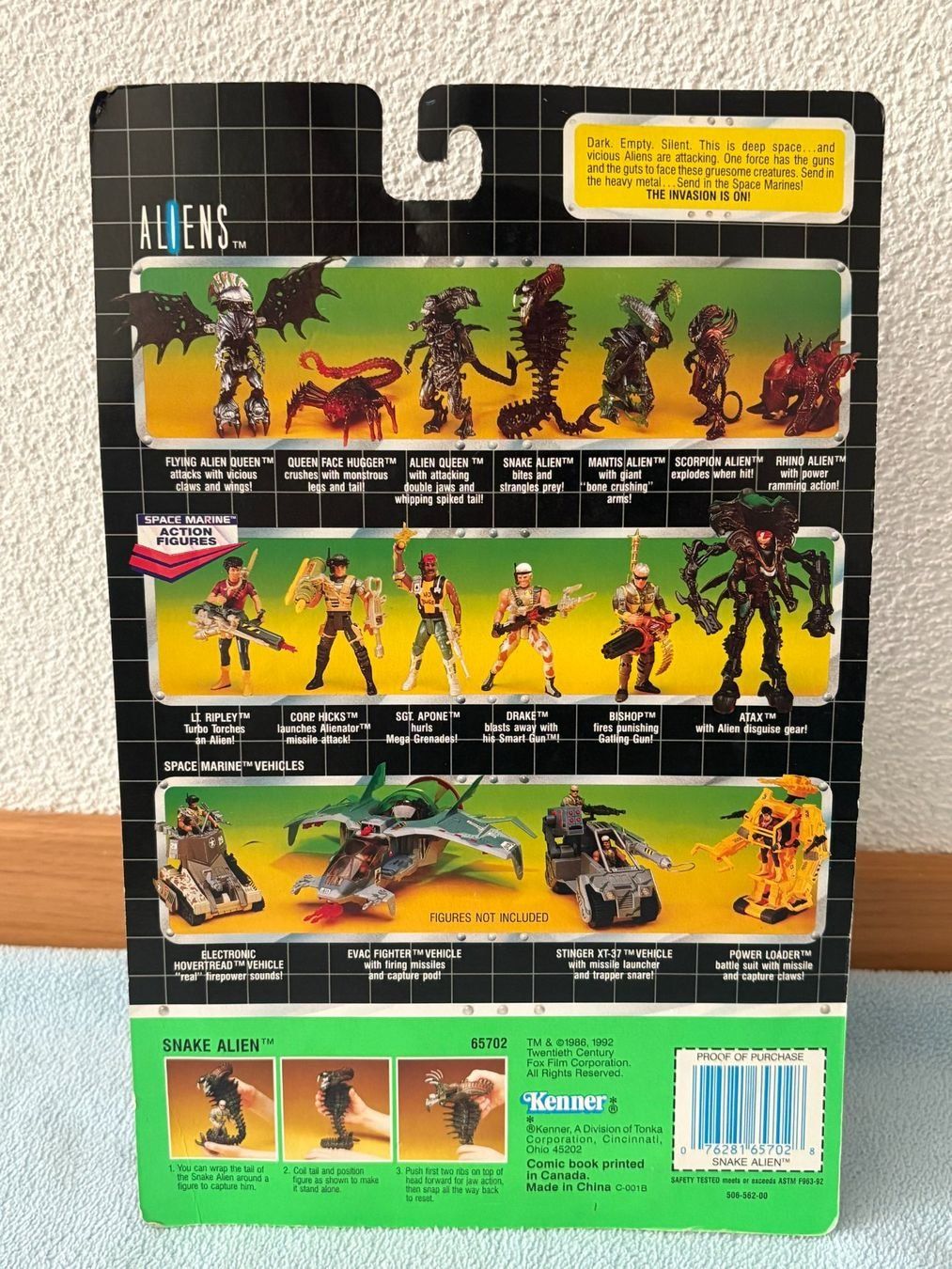 Figuren: Seltene Alien Snake Action Figur, Original Vintage 1992 – Neu und originalverpackt aus Ottenbach von TimelessEmotions. 3