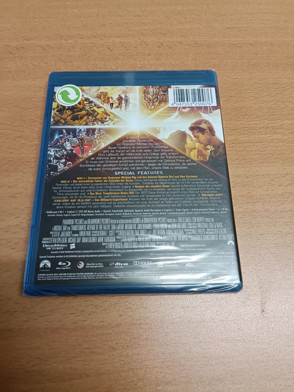 Tutti i DVDs: Transformers 2 - Die Rache (2009) – Nuovo e nell'imballaggio originale da Köniz venduto da Movieportal007 1