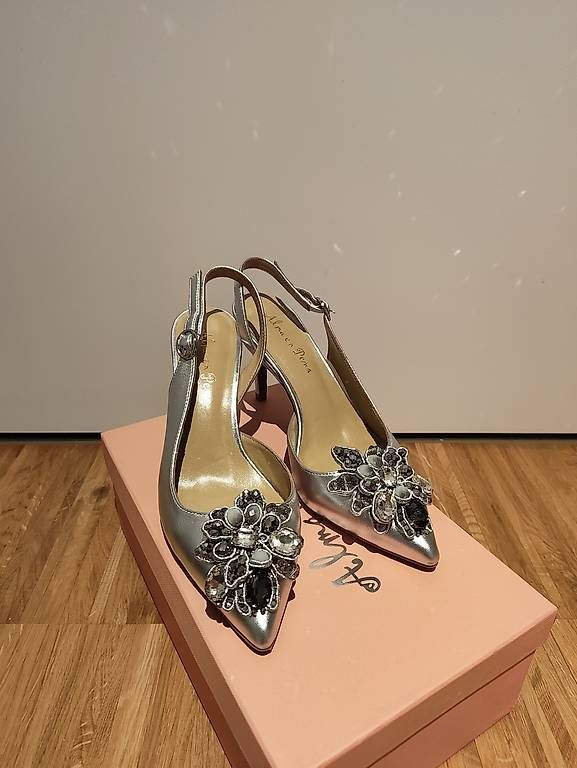 Scarpe da donna: Slingback-Pumps silber (Gr. 38) – Usato da Andelfingen venduto da Wiebke_J 2